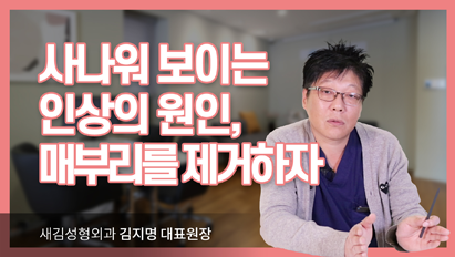 사나워 보이는 인상의 원인, 매부리를 제거하자_매부리코성형