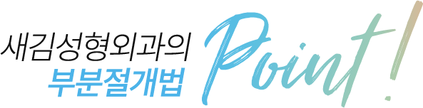 새김성형외과의 부분절개법 point