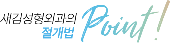 새김성형외과의 절개법 point