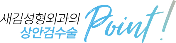 새김성형외과의 상안검수술 point